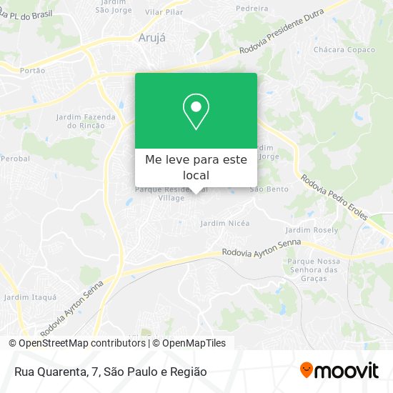 Rua Quarenta, 7 mapa