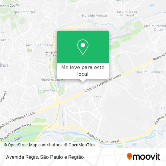 Avenida Régis mapa