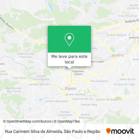 Rua Carmem Silva de Almeida mapa