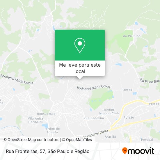 Rua Fronteiras, 57 mapa