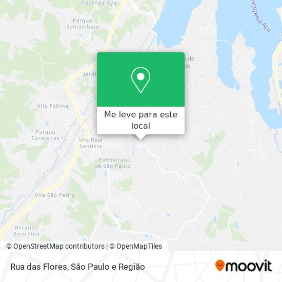 Rua das Flores mapa