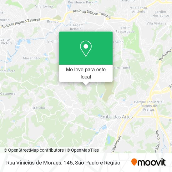 Rua Vinícius de Moraes, 145 mapa