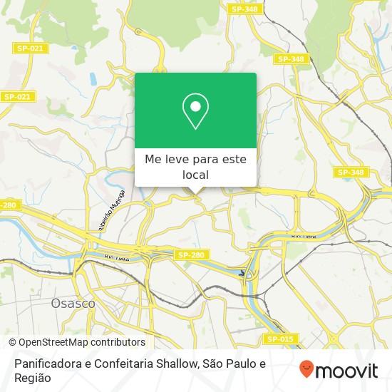 Panificadora e Confeitaria Shallow, Jaguara São Paulo-SP mapa
