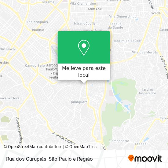Rua dos Curupiás mapa