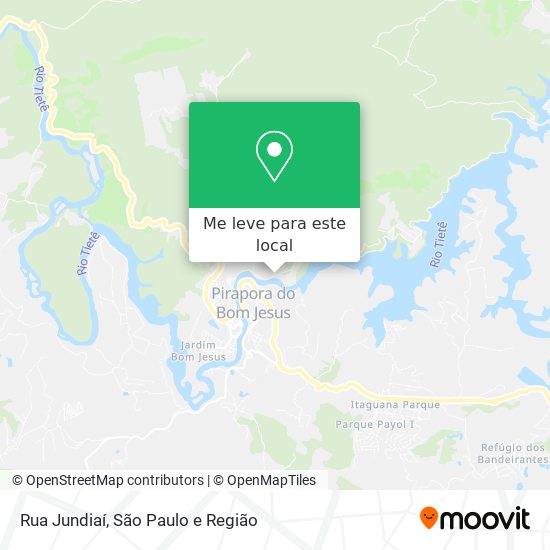Rua Jundiaí mapa