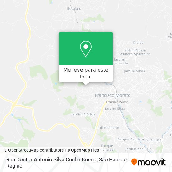 Rua Doutor Antônio Silva Cunha Bueno mapa