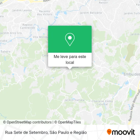 Rua Sete de Setembro mapa