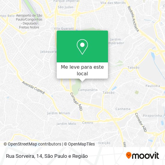 Rua Sorveira, 14 mapa