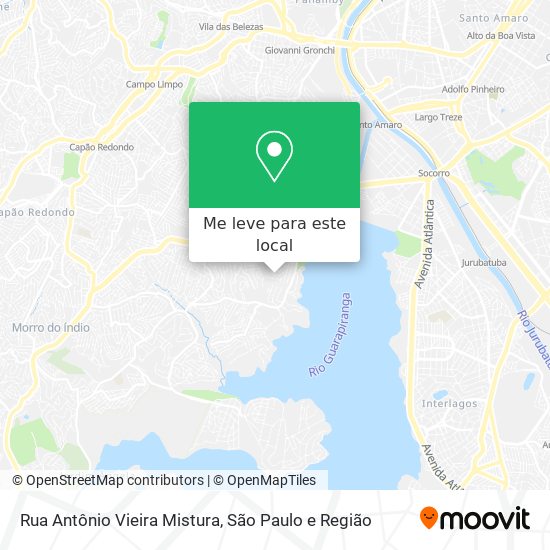 Rua Antônio Vieira Mistura mapa