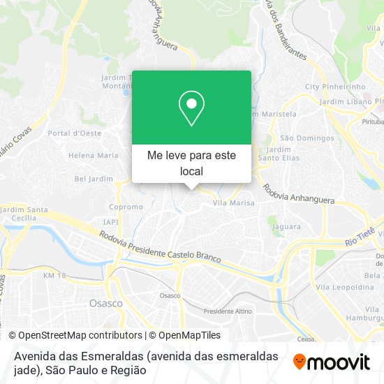 Avenida das Esmeraldas (avenida das esmeraldas jade) mapa
