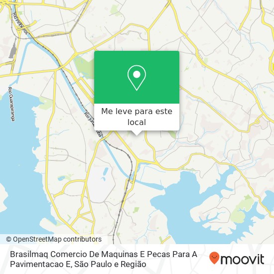 Brasilmaq Comercio De Maquinas E Pecas Para A Pavimentacao E, Rua Juari, 652 Campo Grande São Paulo-SP 04446-160 mapa