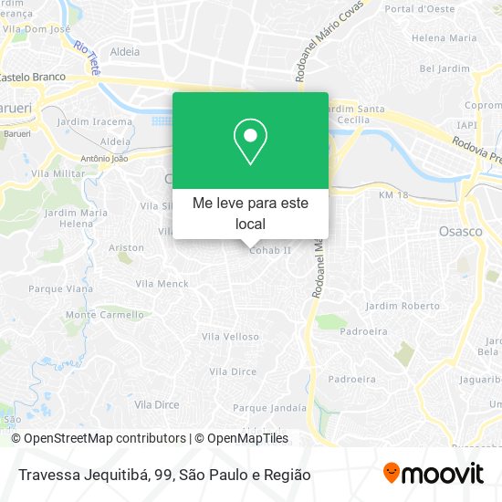 Travessa Jequitibá, 99 mapa