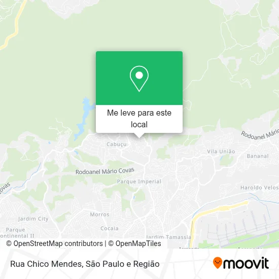 Rua Chico Mendes mapa