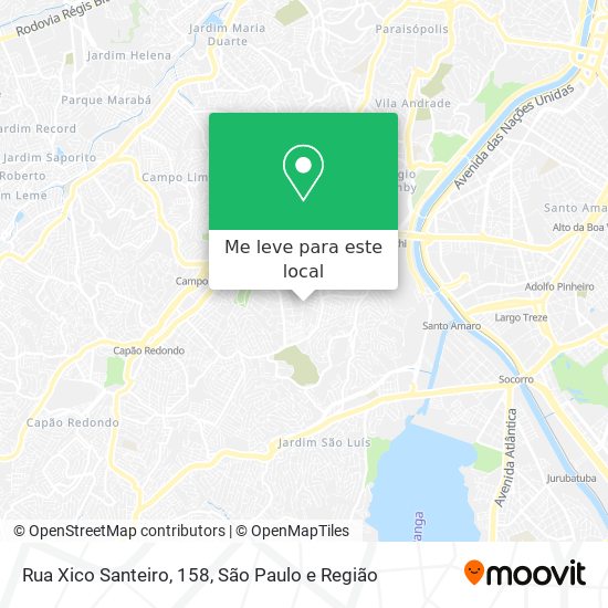 Rua Xico Santeiro, 158 mapa