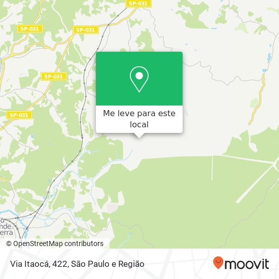 Via Itaocá, 422, Rio Grande da Serra-SP mapa