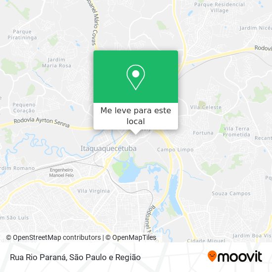 Rua Rio Paraná mapa