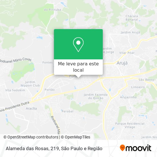 Alameda das Rosas, 219 mapa