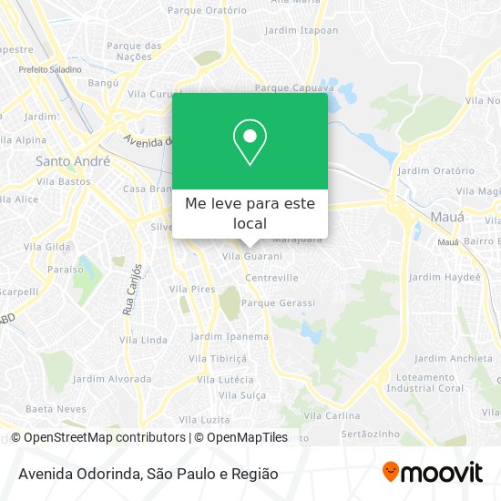 Avenida Odorinda mapa