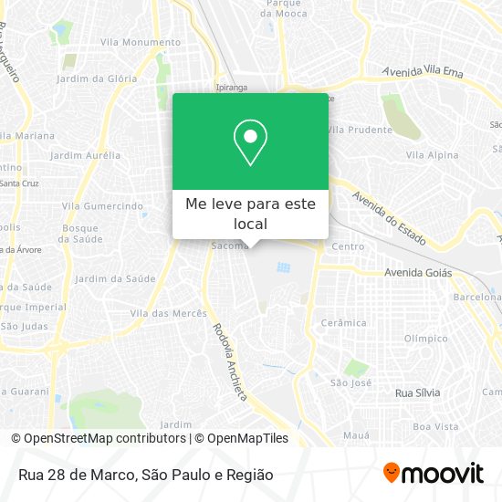 Rua 28 de Marco mapa