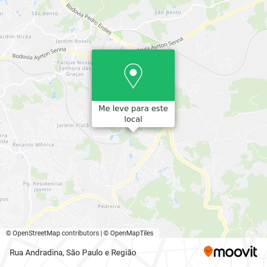 Rua Andradina mapa