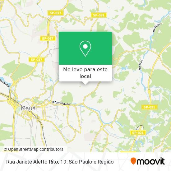 Rua Janete Aletto Rito, 19 mapa