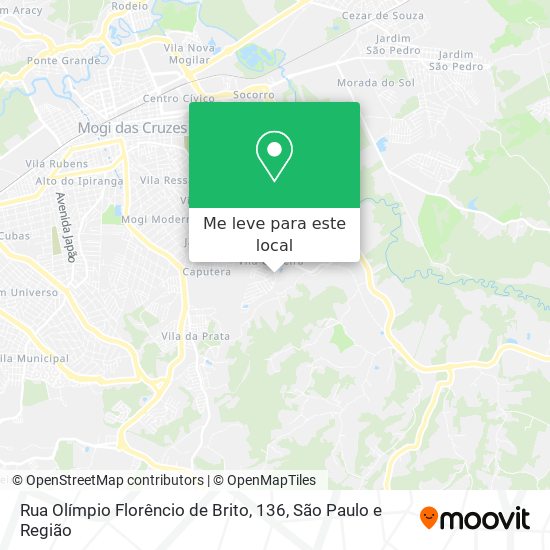 Rua Olímpio Florêncio de Brito, 136 mapa