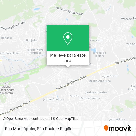 Rua Marinópolis mapa