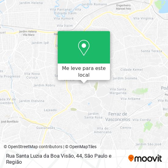 Rua Santa Luzia da Boa Visão, 44 mapa