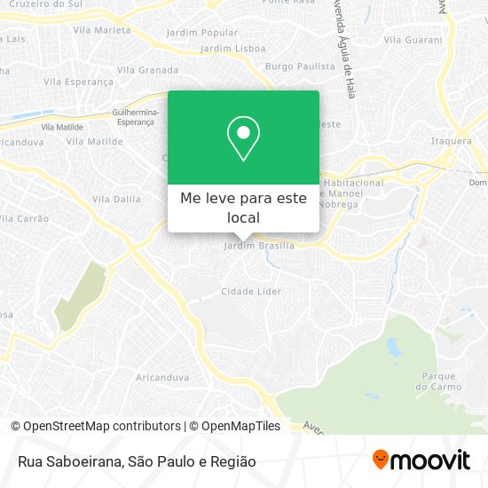 Rua Saboeirana mapa