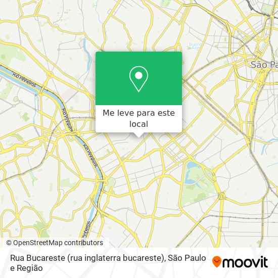 Rua Bucareste (rua inglaterra bucareste) mapa
