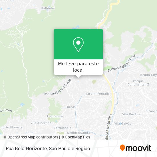 Rua Belo Horizonte mapa