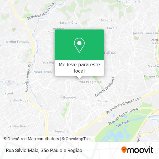 Rua Sílvio Maia mapa