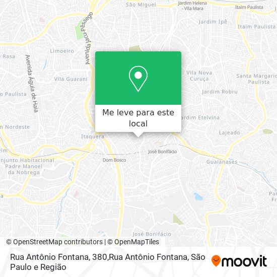 Rua Antônio Fontana, 380,Rua Antônio Fontana mapa
