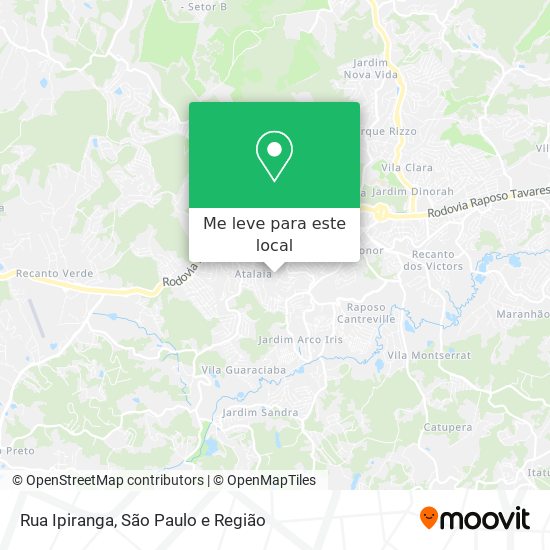 Rua Ipiranga mapa