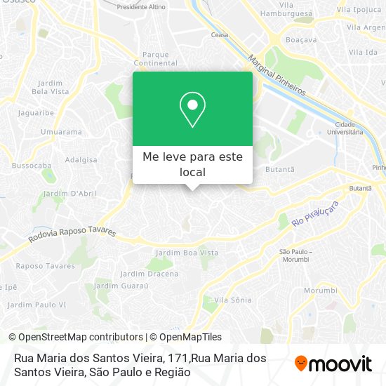 Rua Maria dos Santos Vieira, 171,Rua Maria dos Santos Vieira mapa