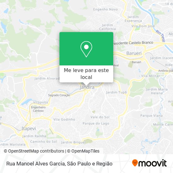 Rua Manoel Alves Garcia mapa