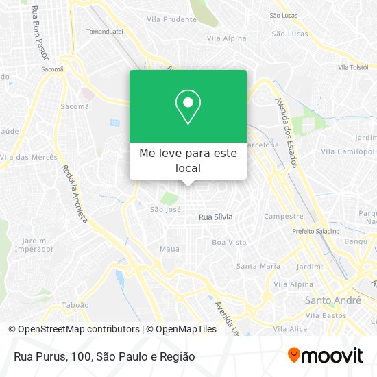 Rua Purus, 100 mapa