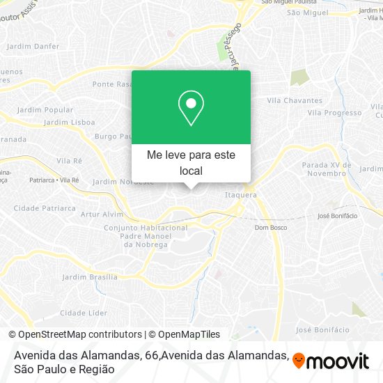 Avenida das Alamandas, 66,Avenida das Alamandas mapa