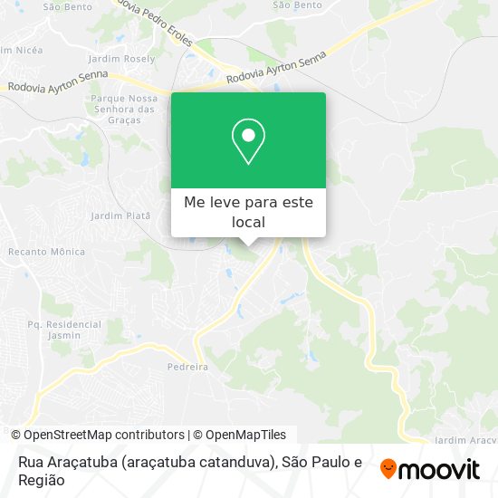 Rua Araçatuba (araçatuba catanduva) mapa