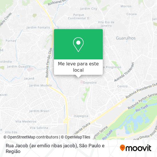 Rua Jacob (av emílio ribas jacob) mapa