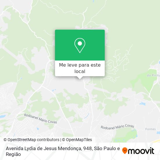 Avenida Lydia de Jesus Mendonça, 948 mapa