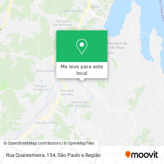 Rua Quaresmeira, 154 mapa