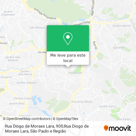 Rua Diogo de Moraes Lara, 900,Rua Diogo de Moraes Lara mapa