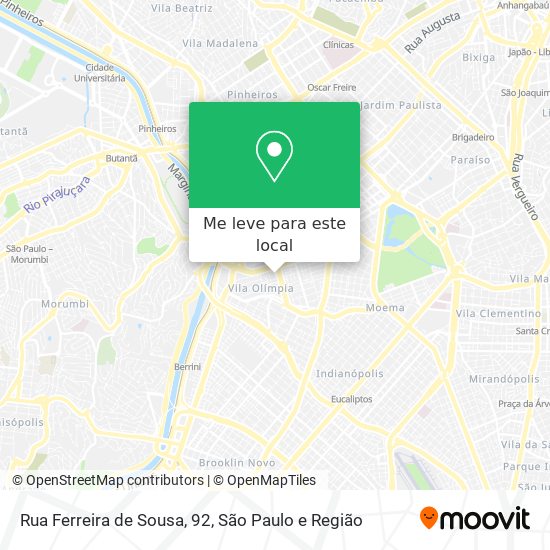 Rua Ferreira de Sousa, 92 mapa