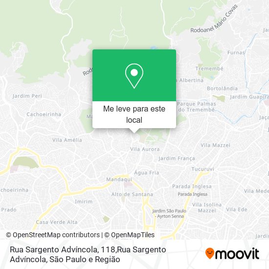 Rua Sargento Advíncola, 118,Rua Sargento Advíncola mapa