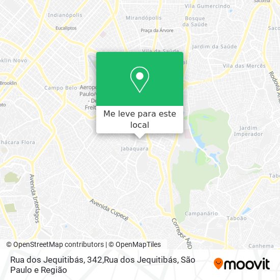 Rua dos Jequitibás, 342,Rua dos Jequitibás mapa