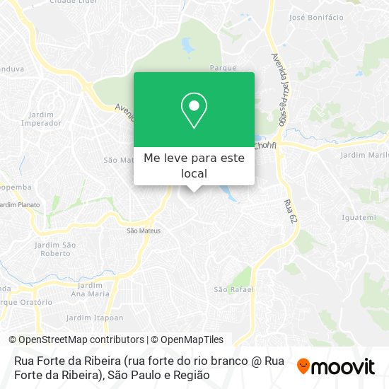 Rua Forte da Ribeira (rua forte do rio branco @ Rua Forte da Ribeira) mapa