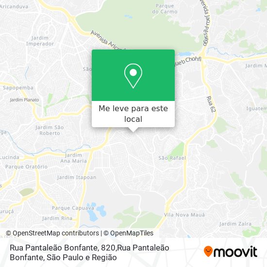 Rua Pantaleão Bonfante, 820,Rua Pantaleão Bonfante mapa