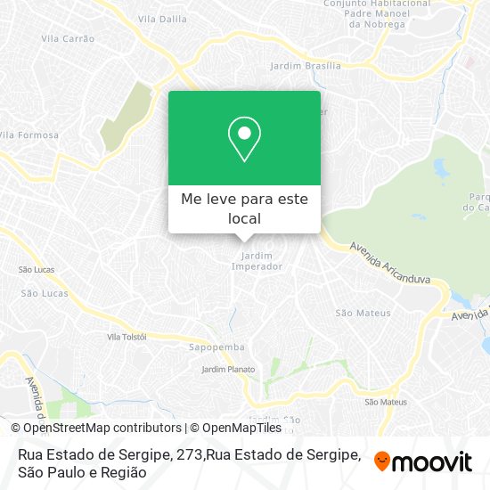 Rua Estado de Sergipe, 273,Rua Estado de Sergipe mapa