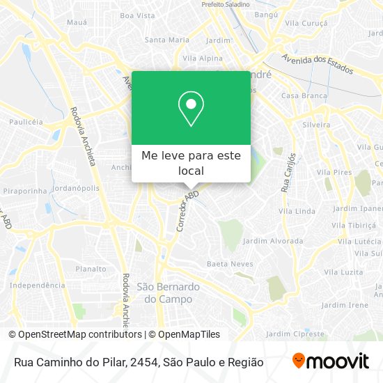 Rua Caminho do Pilar, 2454 mapa